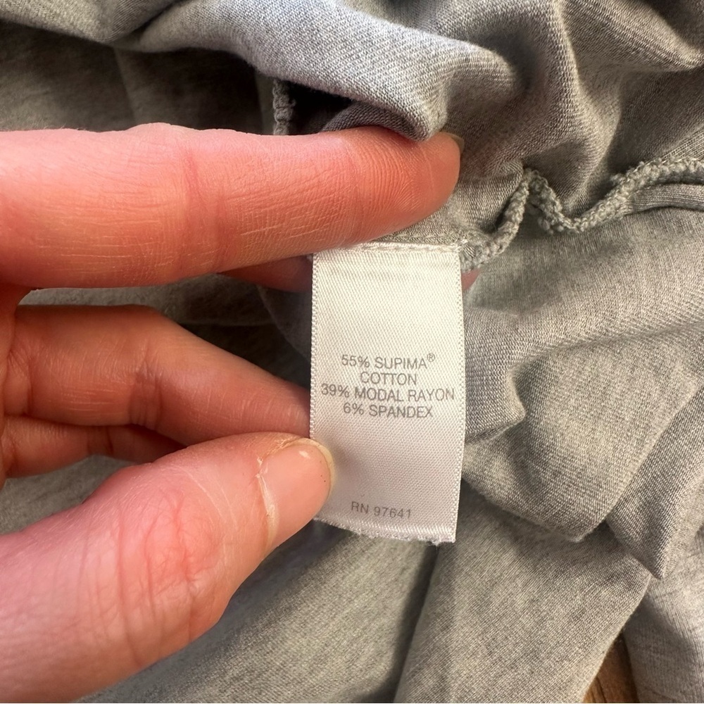 J. Jill Luxe Supima Tunic Shirt Gray Size Small - Picture 8 of 11